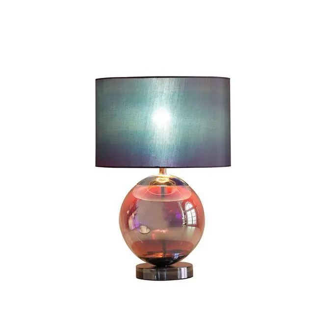 Alt view image 2 of 5 - 18.75-inch Artie Orb Iridescent Chrome Table Lamp