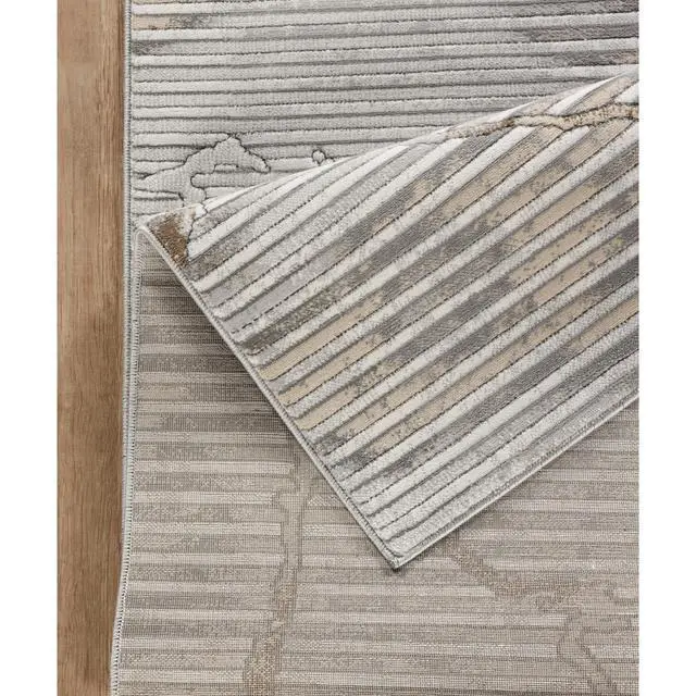 Alt view image 6 of 6 - Geometrix GC_DIM1005 Gray 7 ft. 10 in. x 10 ft. 6 in. Area Rug