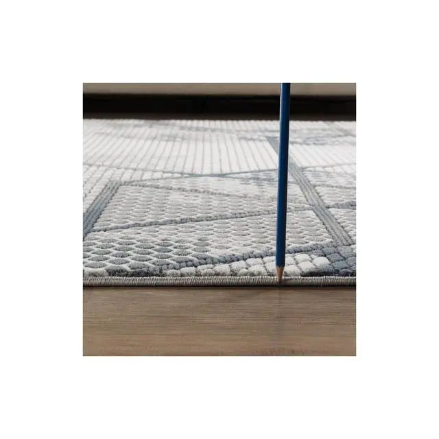 Alt view image 5 of 6 - Geometrix GC_DIM1006 Gray 7 ft. 10 in. x 10 ft. 6 in. Area Rug