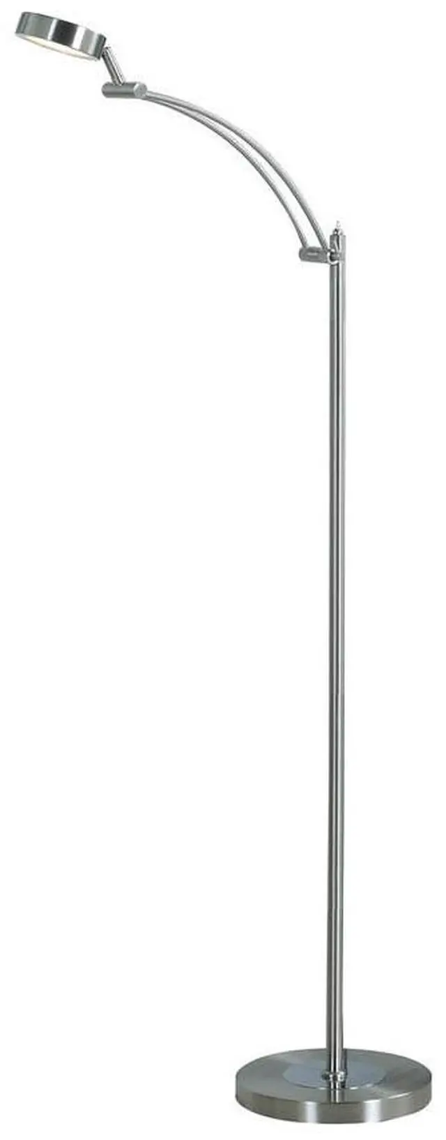Main image of 54-inch-Long Tinsley Silver integrated Led Task Floor Lamp