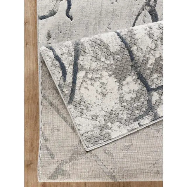 Alt view image 6 of 6 - Geometrix GC_DIM1007 Gray 5 ft. 3 in. x 7 ft. 3 in. Area Rug