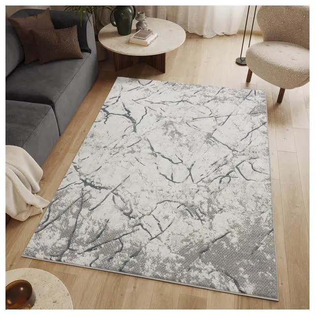 Alt view image 2 of 6 - Geometrix GC_DIM1007 Gray 5 ft. 3 in. x 7 ft. 3 in. Area Rug