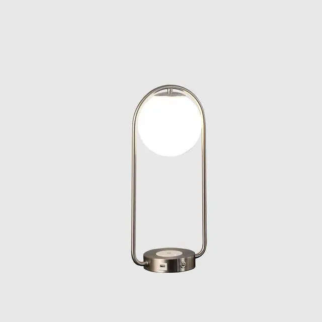 Alt view image 2 of 5 - 19.25-inch-Long Neilsen Retro Table Lamp W/ Charging Station and Usb Port