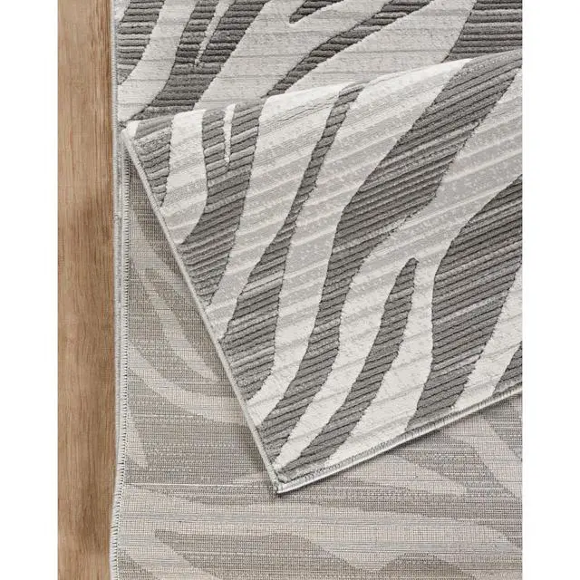 Alt view image 4 of 6 - Geometrix GC_DIM1008 Gray 5 ft. 3 in. x 7 ft. 3 in. Area Rug