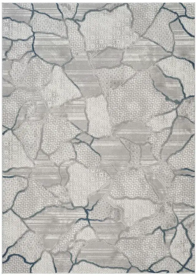 Main image of Geometrix GC_DIM1010 Gray 7 ft. 10 in. x 10 ft. 6 in. Area Rug