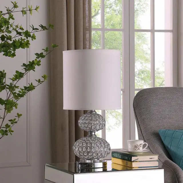 Alt view image 2 of 4 - 24" Mod Crystal inspired Retro Table Lamp