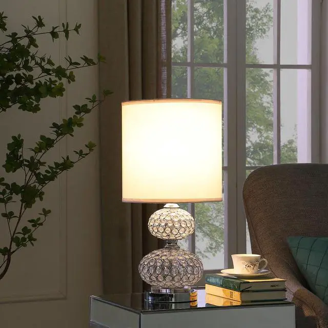 Alt view image 3 of 4 - 24" Mod Crystal inspired Retro Table Lamp