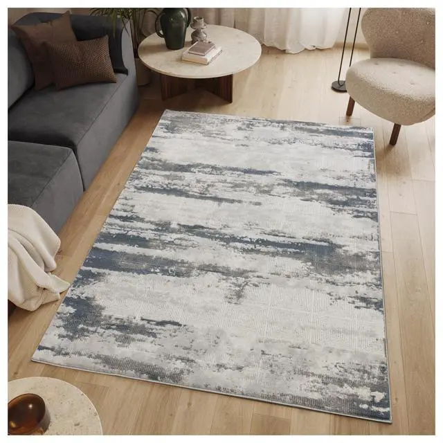 Alt view image 2 of 6 - Geometrix GC_DIM1011 Gray 7 ft. 10 in. x 10 ft. 6 in. Area Rug