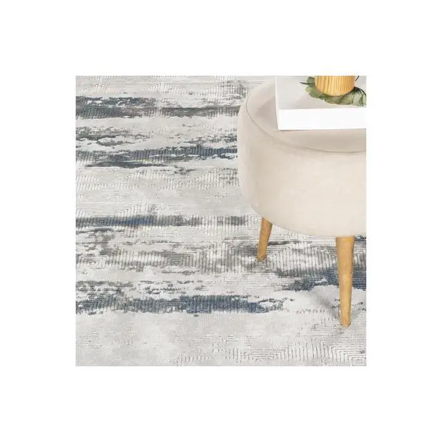 Alt view image 5 of 6 - Geometrix GC_DIM1011 Gray 7 ft. 10 in. x 10 ft. 6 in. Area Rug