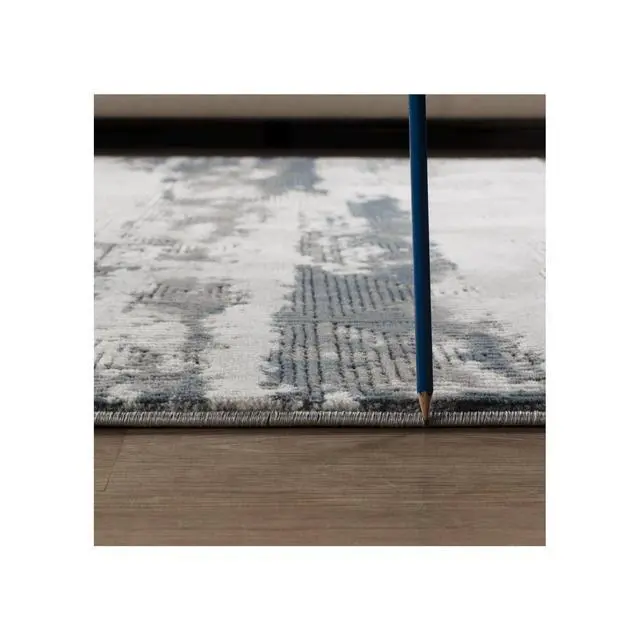 Alt view image 6 of 6 - Geometrix GC_DIM1011 Gray 7 ft. 10 in. x 10 ft. 6 in. Area Rug