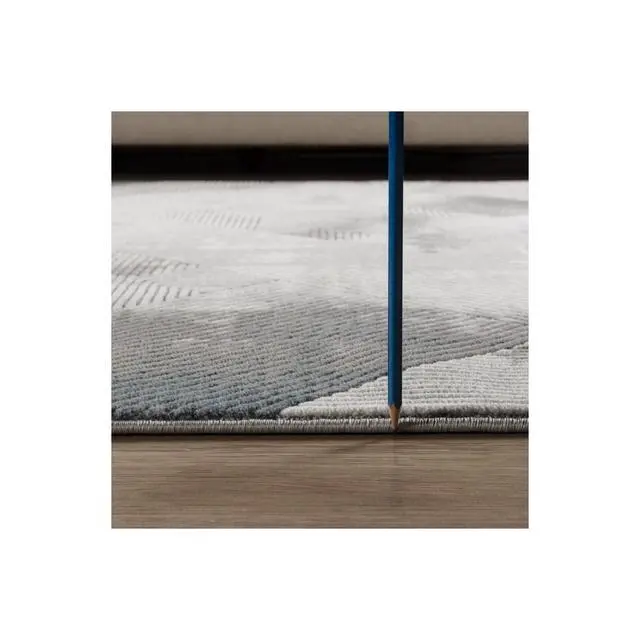 Alt view image 4 of 7 - Geometrix GC_DIM1012 Gray 2 ft. 7 in. x 9 ft. 10 in. Area Rug