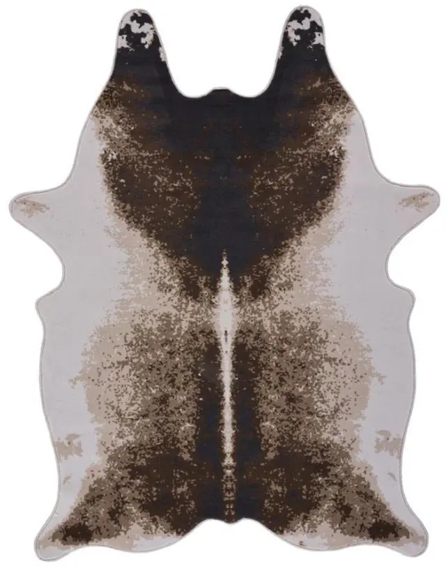 Main image of Hide GC_CHD1002 Brown 5 ft. x 7 ft. Area Rug