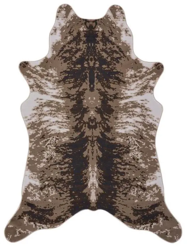 Main image of Hide GC_CHD1003 Brown 5 ft. x 7 ft. Area Rug