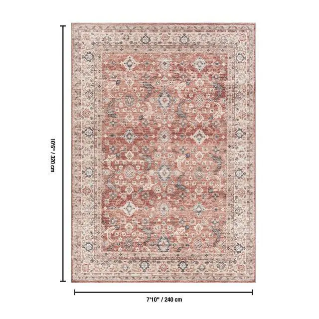 Alt view image 5 of 5 - Majestic GC_RYL1005 Red 7 ft. 10 in. x 10 ft. 6 in. Area Rug