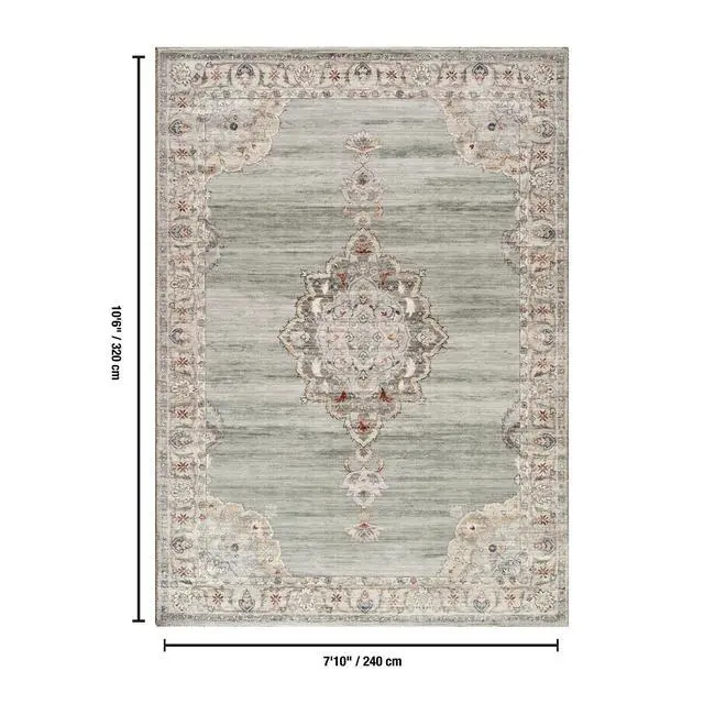 Alt view image 4 of 4 - Majestic GC_RYL1007 Green 7 ft. 10 in. x 10 ft. 6 in. Area Rug