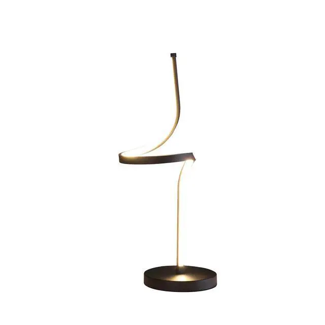 Alt view image 3 of 4 - 22" in Led Apollo Spiral Curved Tube Modern Table Lamp
