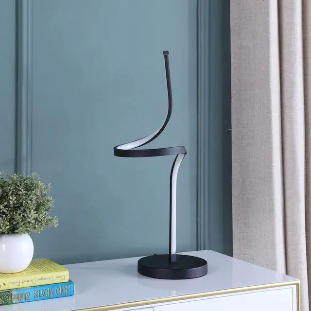 Alt view image 2 of 4 - 22" in Led Apollo Spiral Curved Tube Modern Table Lamp