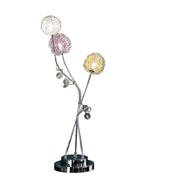 Alt view image 3 of 5 - 28" in 3 Aluminum Led Zeus Metal Table Lamp