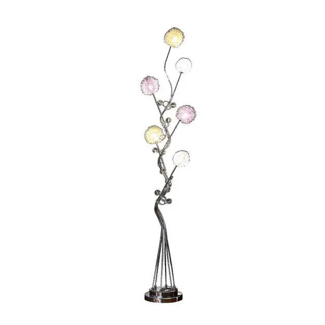 Alt view image 3 of 5 - 58.5" in 6 Aluminum Led Zeus Metal Floor Lamp