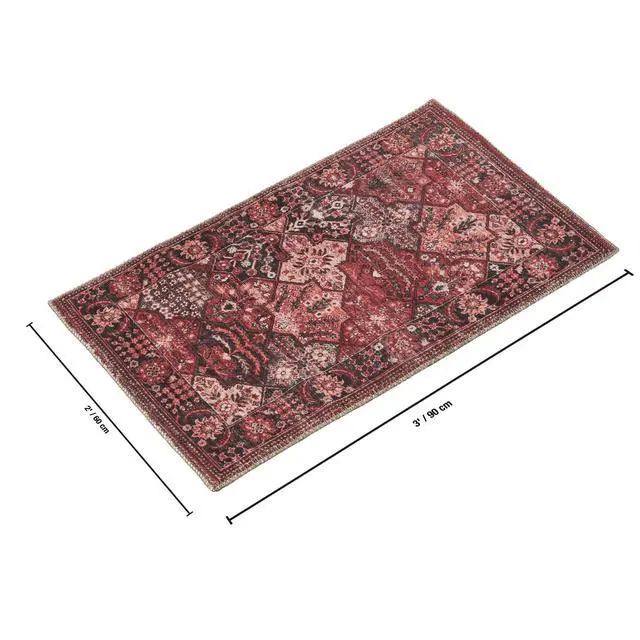 Alt view image 5 of 5 - Majestic GC_RYL1010 Red 2 ft. x 3 ft. Area Rug