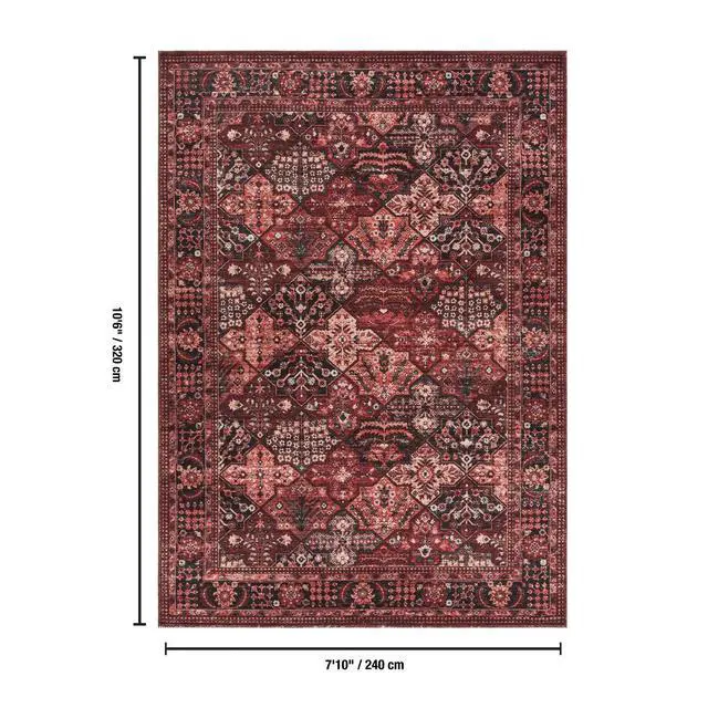 Alt view image 5 of 5 - Majestic GC_RYL1010 Red 7 ft. 10 in. x 10 ft. 6 in. Area Rug