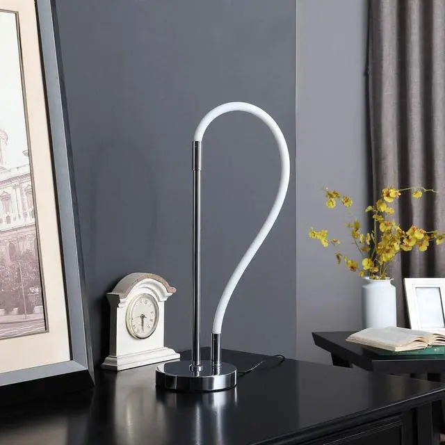 Alt view image 3 of 4 - 20.25" in Elastilight Led Tube W/ Magnetic End Contemporary Chrome Silver Table Lamp