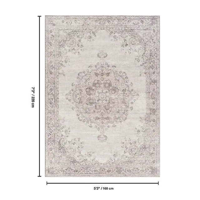Alt view image 5 of 5 - Oxford GC_NBL2012 Ivory 5 ft. 3 in. x 7 ft. 3 in. Area Rug