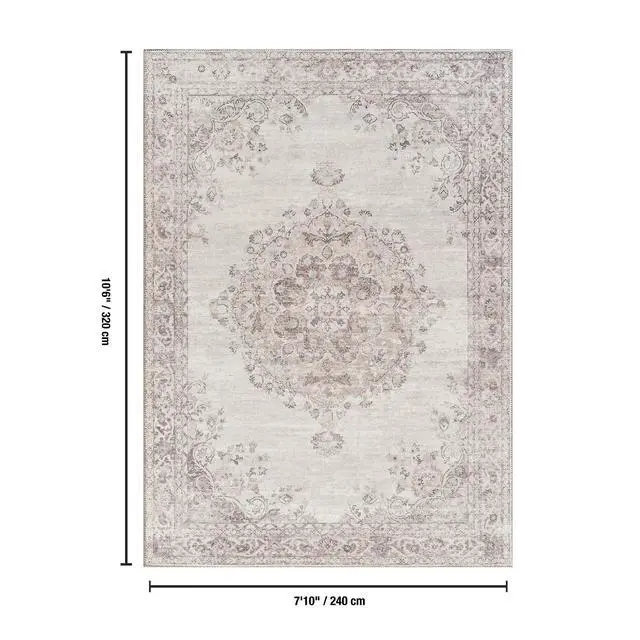 Alt view image 5 of 5 - Oxford GC_NBL2012 Ivory 7 ft. 10 in. x 10 ft. 6 in. Area Rug