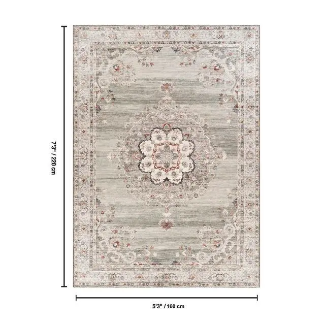 Alt view image 4 of 4 - Oxford GC_NBL2013 Green 5 ft. 3 in. x 7 ft. 3 in. Area Rug