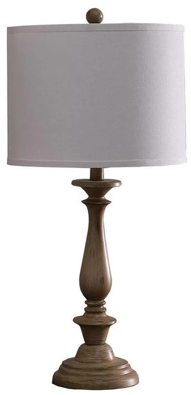 Main image of 27.5" in Coastal Wood Effect Polyresin Table Lamp