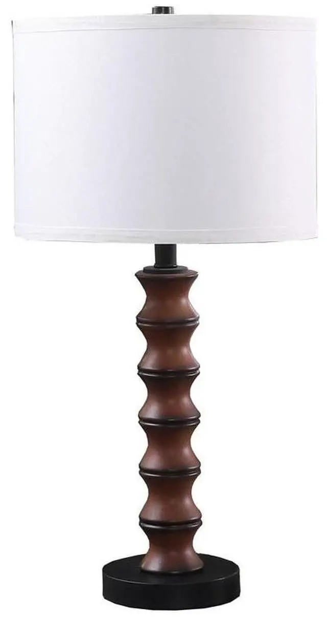 Main image of 27.5" in Coastal Littoral Wood insp Modern Table Lamp
