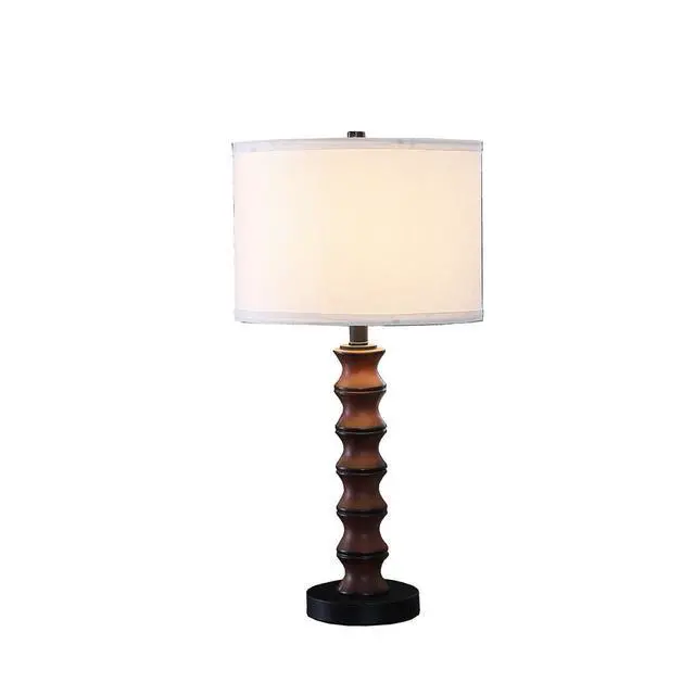 Alt view image 2 of 5 - 27.5" in Coastal Littoral Wood insp Modern Table Lamp