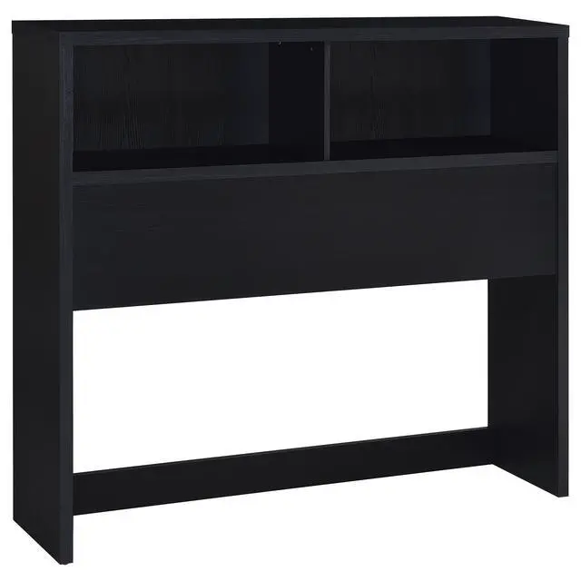 Alt view image 4 of 7 - Geary Black 3-piece Full Bedroom Set with Bookcase Headboard