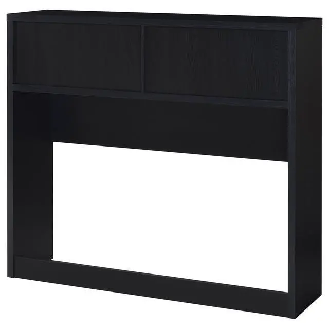 Alt view image 7 of 7 - Geary Black 3-piece Full Bedroom Set with Bookcase Headboard