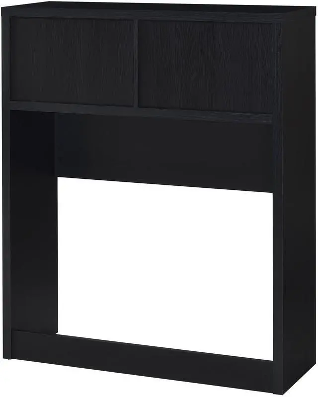 Alt view image 7 of 7 - Geary Black 3-piece Twin Bedroom Set with Bookcase Headboard