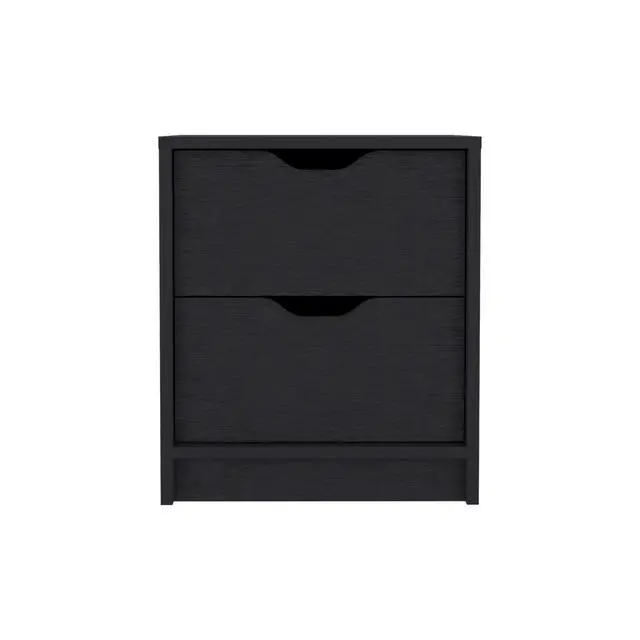 Alt view image 4 of 5 - Raymer 2 Piece Bedroom Set, Nightstand + Dresser, Black