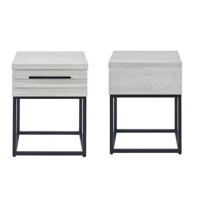 Alt view image 5 of 7 - Findlay 2-Piece Bedroom Set, Plush 3D Upholstered Bed with Nightstand, Twin