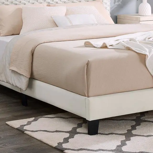 Alt view image 6 of 7 - Roundhill Furniture Findlay 2-Piece Bedroom Set, Plush 3D Upholstered Bed with Nightstand, Full