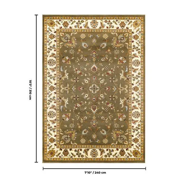 Alt view image 5 of 5 - Classic GC_VIN5008 Green 7 ft. 10 in. x 10 ft. 3 in. Area Rug