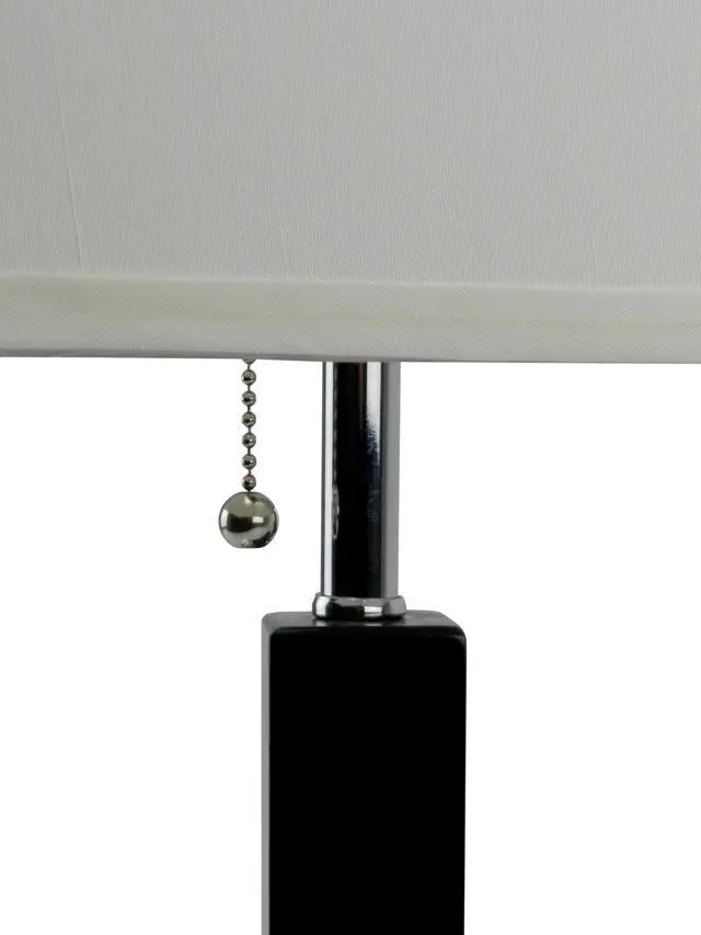 Alt view image 3 of 7 - 26"H Brown Square Wooden Table Lamp (1Pc/Ctn) (0.92/5.55)