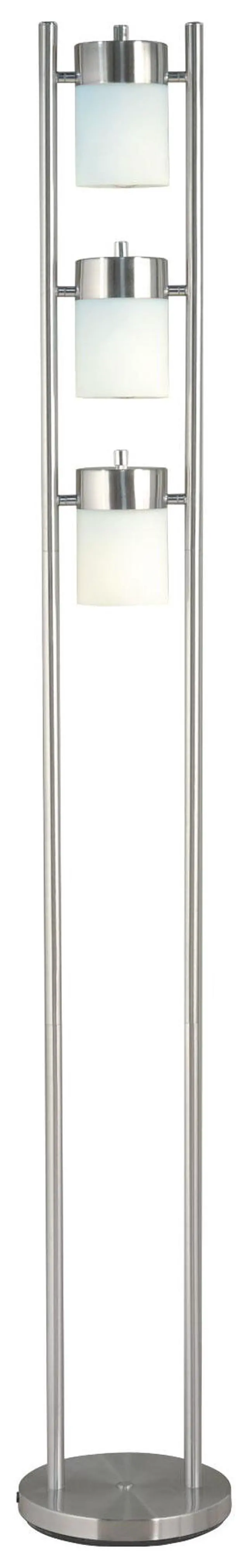 Alt view image 3 of 4 - 65"H 3-White-Head with Two Way Adjustable Floor Lamp (1 Pc/Ctn/ 1.10 Cu Ft/12.32 G.W. Lbs)