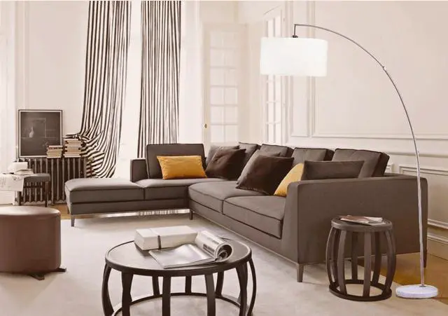 Main image of 78" Silver Arch Floor Lamp with Kd Shade W/ Double Box (1Pc/Ctn) (2.15/26.84)