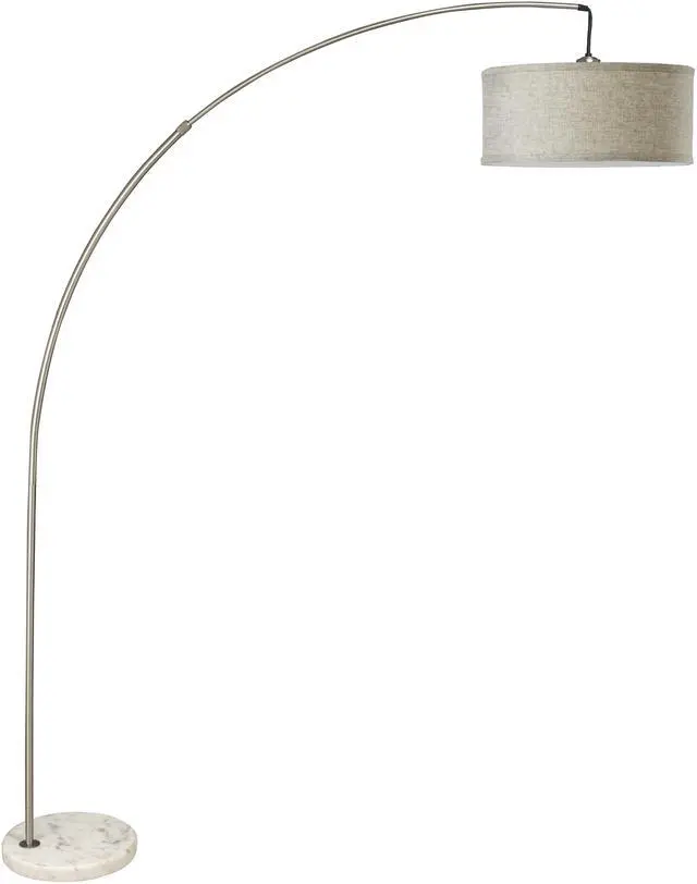 Alt view image 2 of 5 - 78" Silver Arch Floor Lamp with Kd Shade W/ Double Box (1Pc/Ctn) (2.15/26.84)