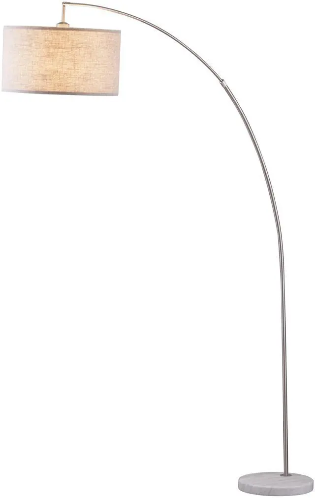 Alt view image 3 of 5 - 78" Silver Arch Floor Lamp with Kd Shade W/ Double Box (1Pc/Ctn) (2.15/26.84)