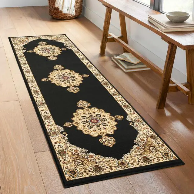 Main image of Classic GC_VIN5010 Black 2 ft. 7 in. x 7 ft. 3 in. Area Rug