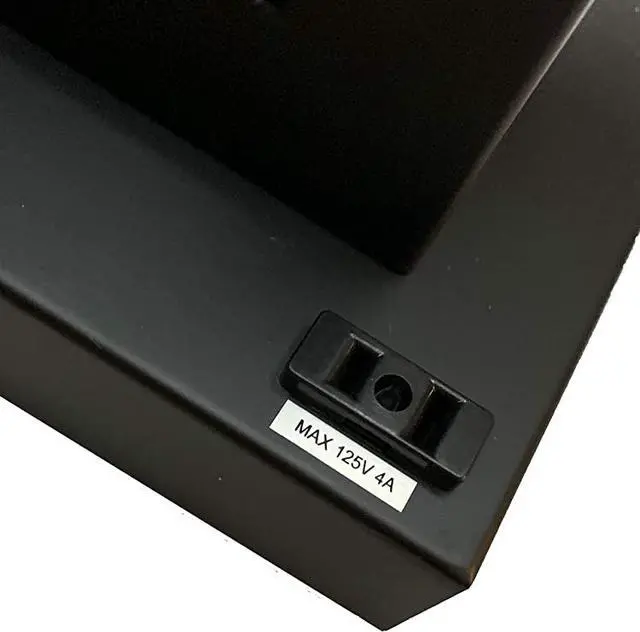 Alt view image 5 of 5 - 22"H Black Pewter Square Crystal Centerpiece with Night Light, Usb Port + Power Outlet
