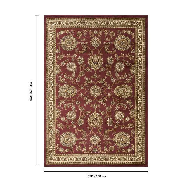Alt view image 5 of 5 - Classic GC_VIN5012 Red 5 ft. 3 in. x 7 ft. 3 in. Area Rug