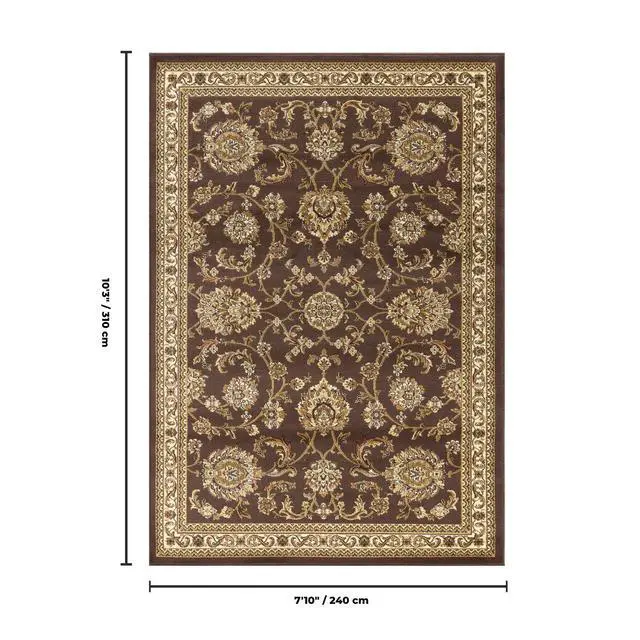Alt view image 5 of 5 - Classic GC_VIN5013 Brown 7 ft. 10 in. x 10 ft. 3 in. Area Rug