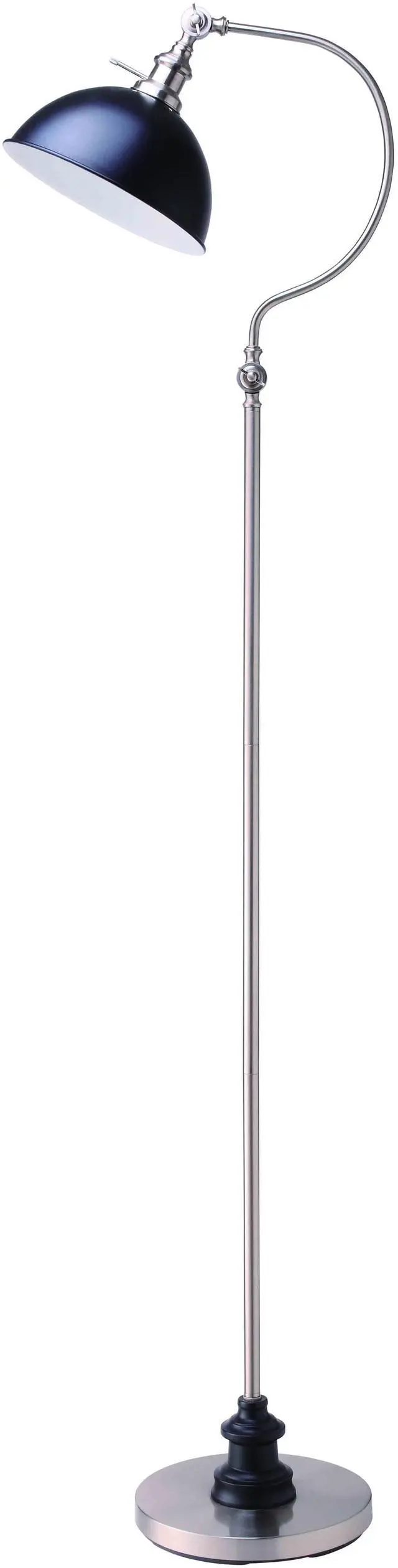 Main image of 56''H Satin Nickle Good Neck Floor Lamp
