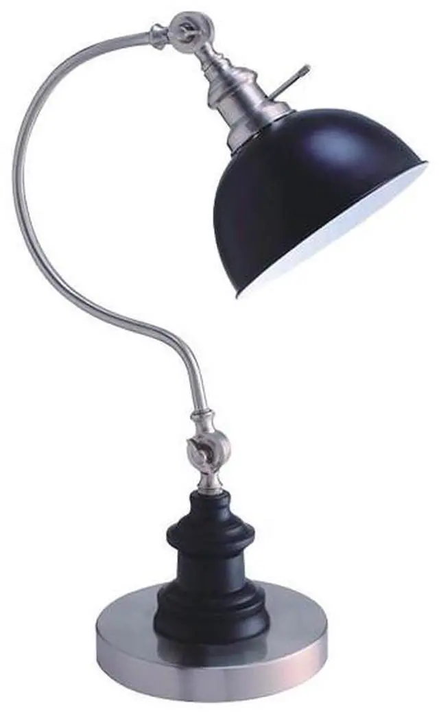 Main image of 22"H Satin Nickle Good Neck Table Lamp